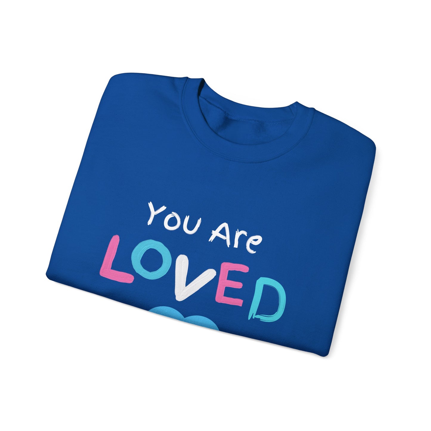 You Are Loved Trans Ally Unisex Heavy Blend™ Crewneck Sweatshirt