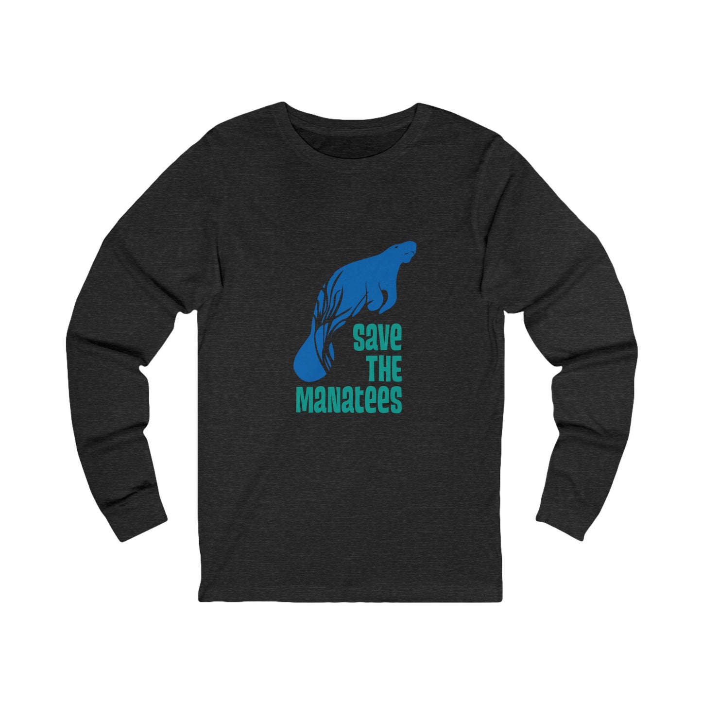 Save the Manatees Unisex Long Sleeve T Shirt