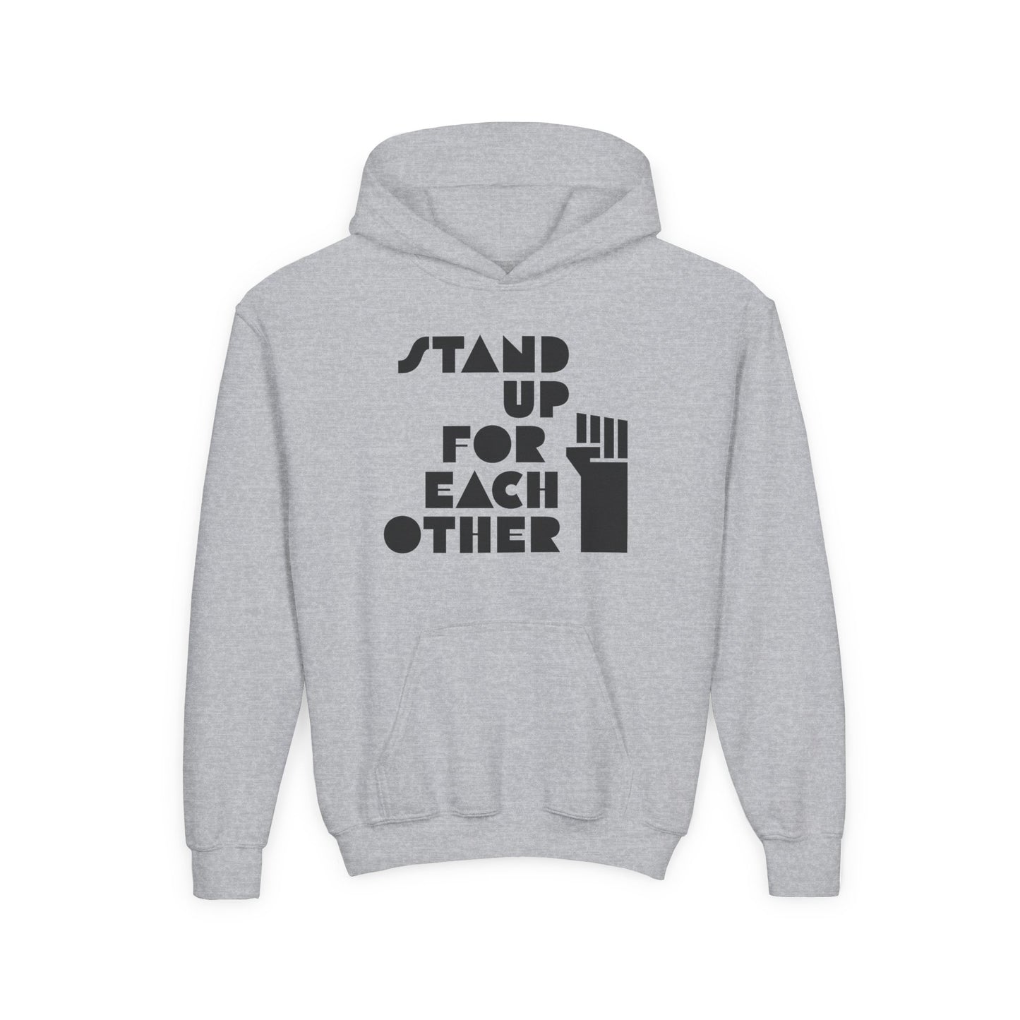Stand Up for Each Other Social Justice Kids Heavy Blend Hooded Sweatshirt