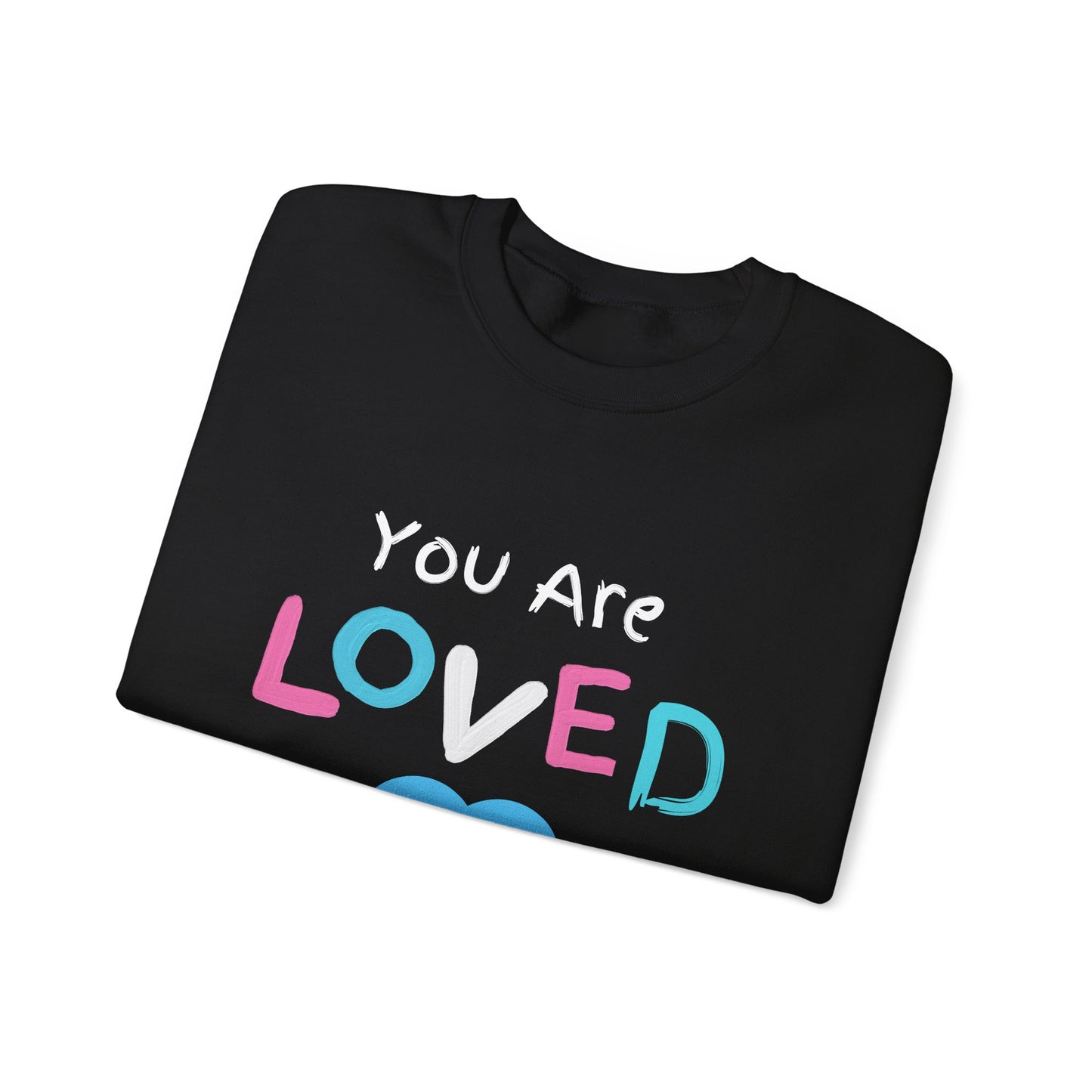 You Are Loved Trans Ally Unisex Heavy Blend™ Crewneck Sweatshirt