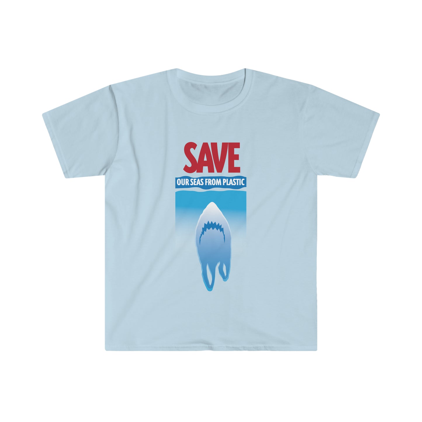 Save Our Seas From Plastic Shark Unisex Graphic Tshirt