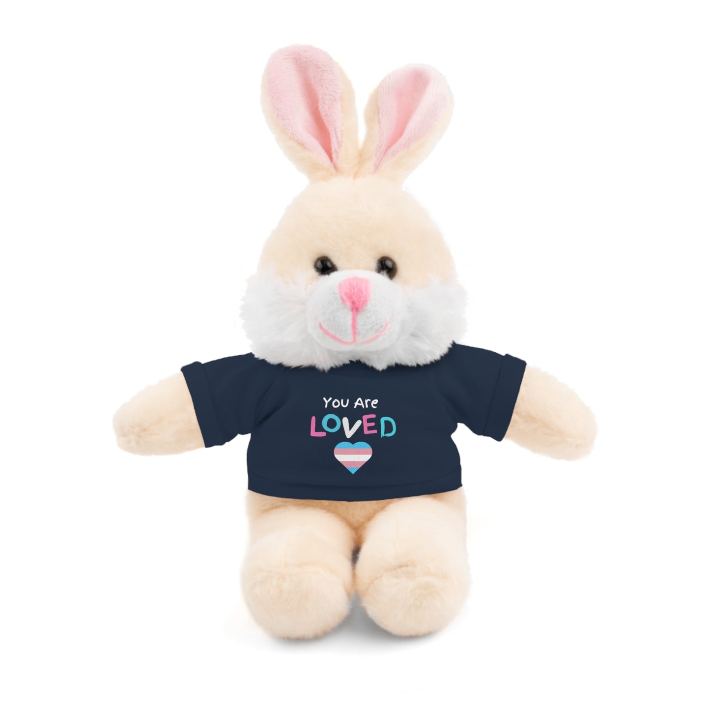 You Are Loved Transgender Stuffed Animals with Tee