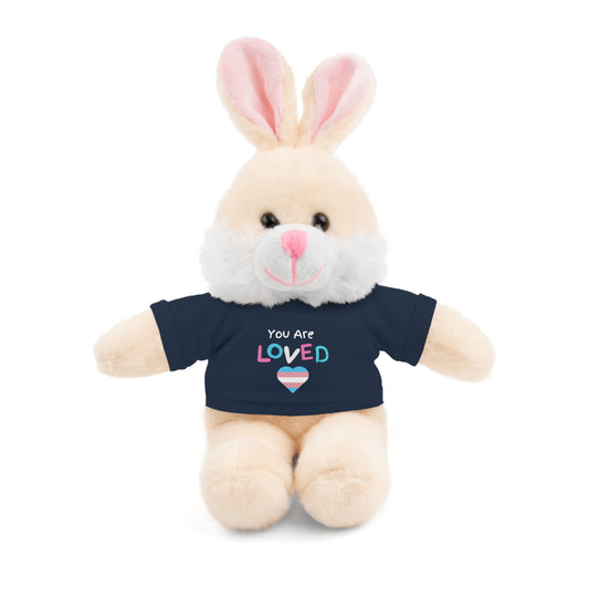 You Are Loved Transgender Stuffed Animals with Tee