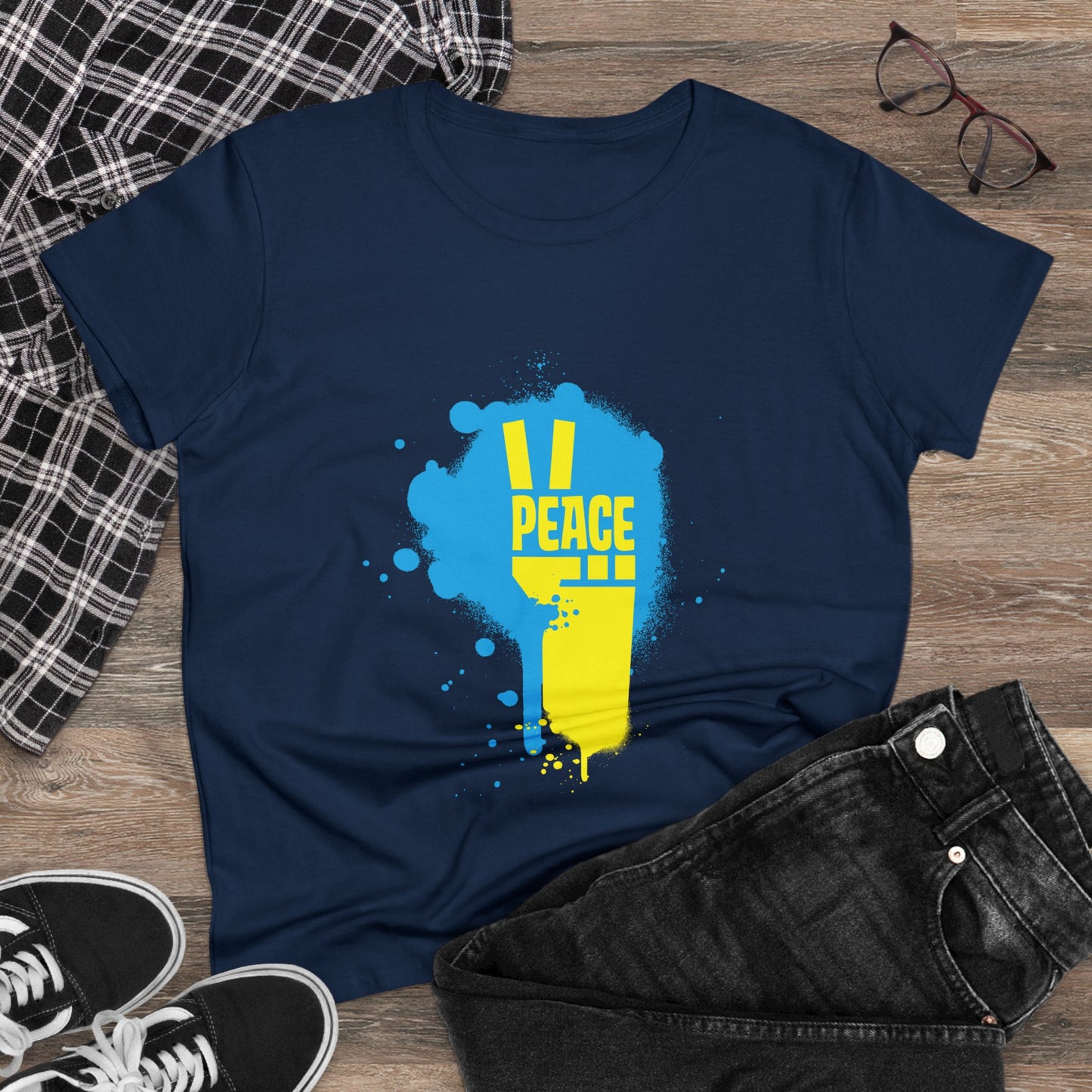 Peace for Ukraine Women's Cotton Tee