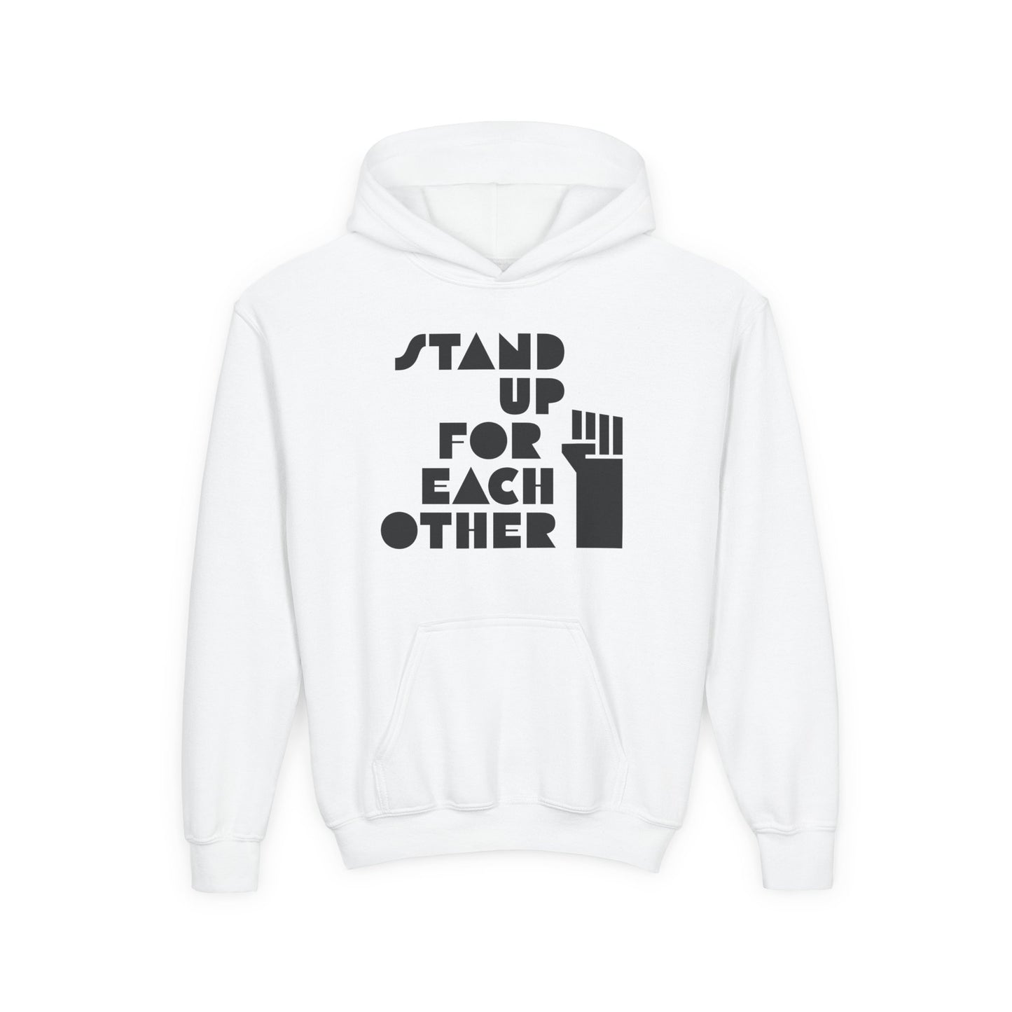 Stand Up for Each Other Social Justice Kids Heavy Blend Hooded Sweatshirt