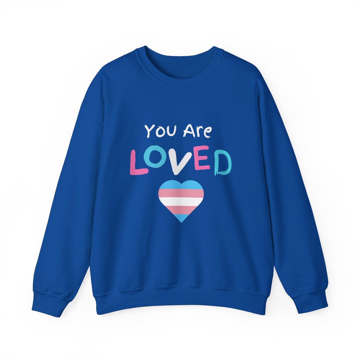 You Are Loved Trans Ally Unisex Heavy Blend™ Crewneck Sweatshirt