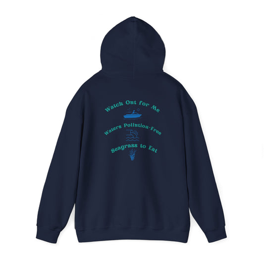 Protect The Manatees Adult Unisex Heavy Blend™ Hooded Sweatshirt