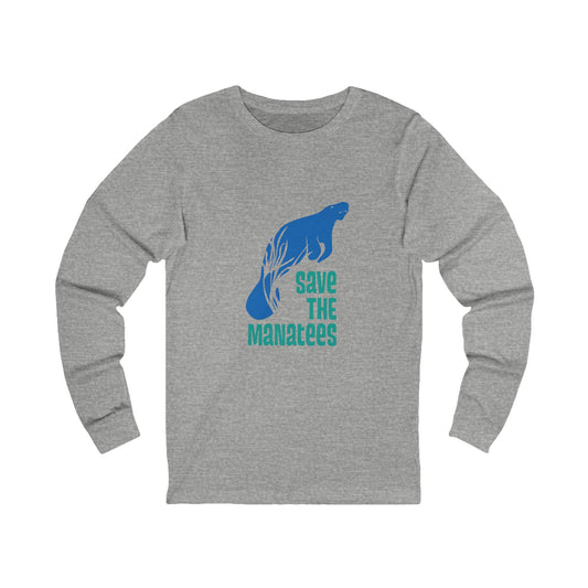 Save the Manatees Unisex Long Sleeve Shirt