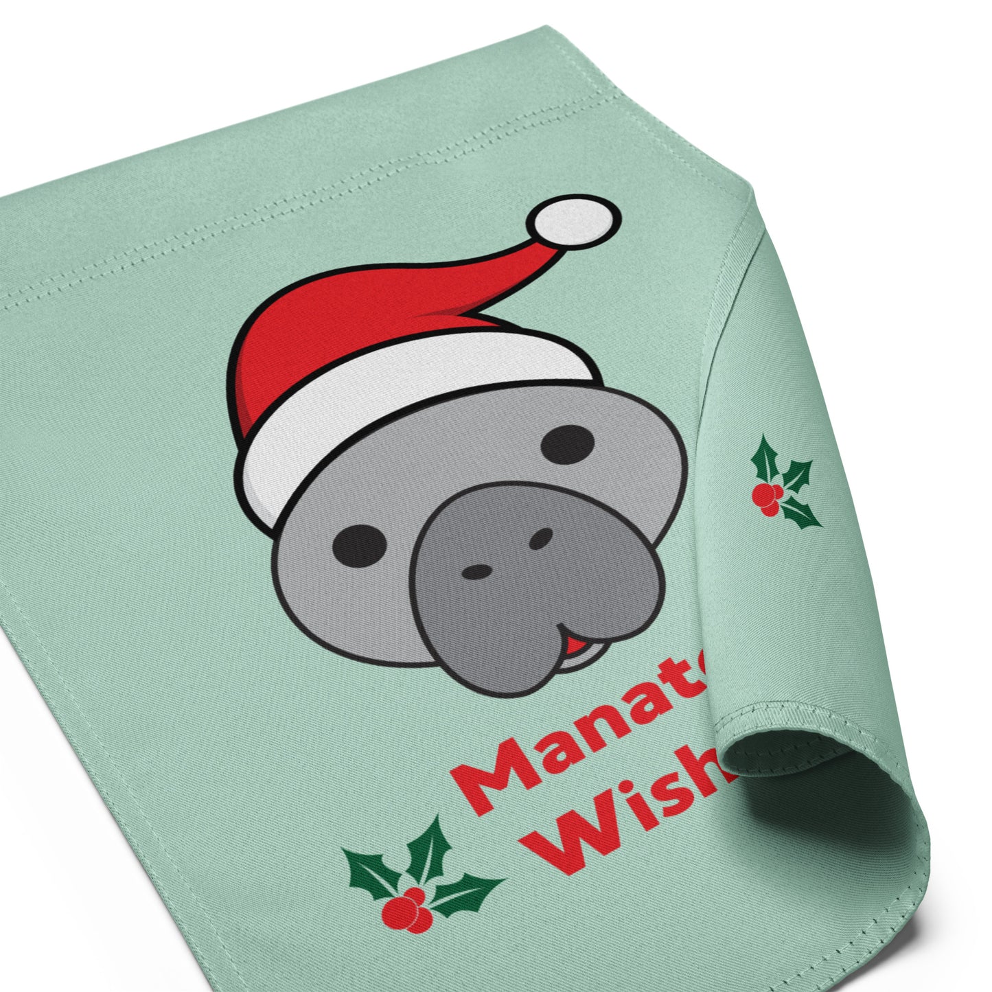 Manatee Holiday Wishes Christmas Garden flag
