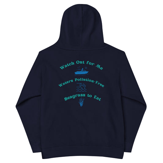 Save the Manatees Kids Fleece Hoodie Charity Gift for Save the Manatee Club