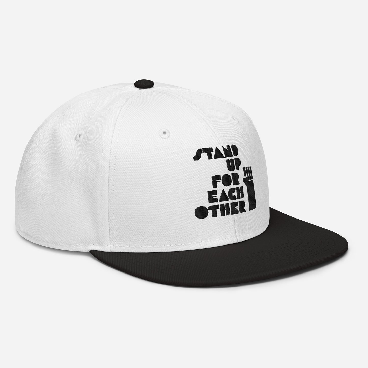 Stand Up For Each Other Social Justice Embroidered Snapback Hat
