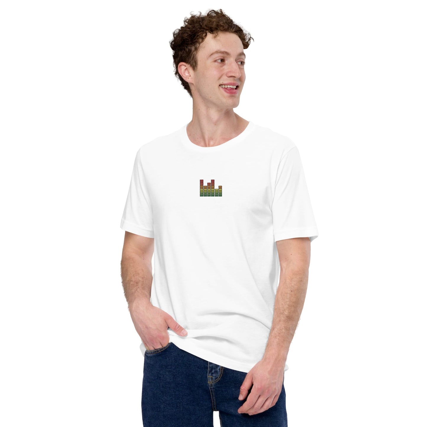 Pride Beats Subtle Pride Gay Pride Unisex Embroidered Bella Canvas Tshirt