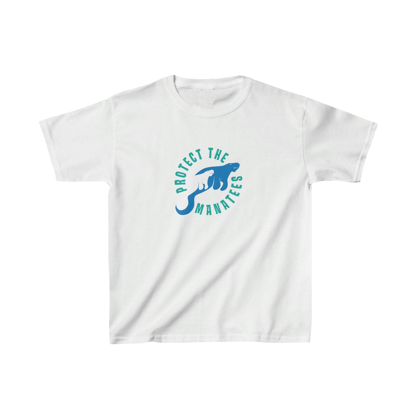 Protect the Manatees Kids Cotton Shirt