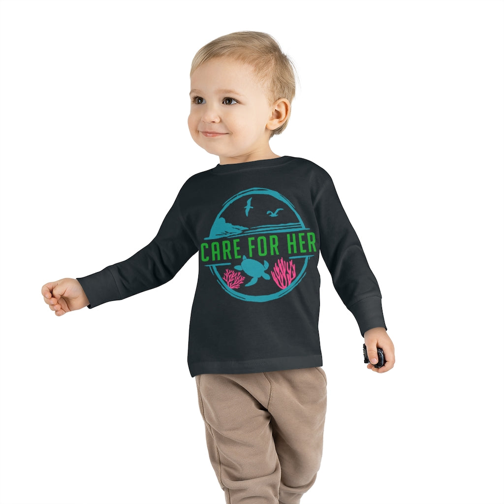 Care for Planet Earth Against Climate Change Toddler Long Sleeve T-Shirt