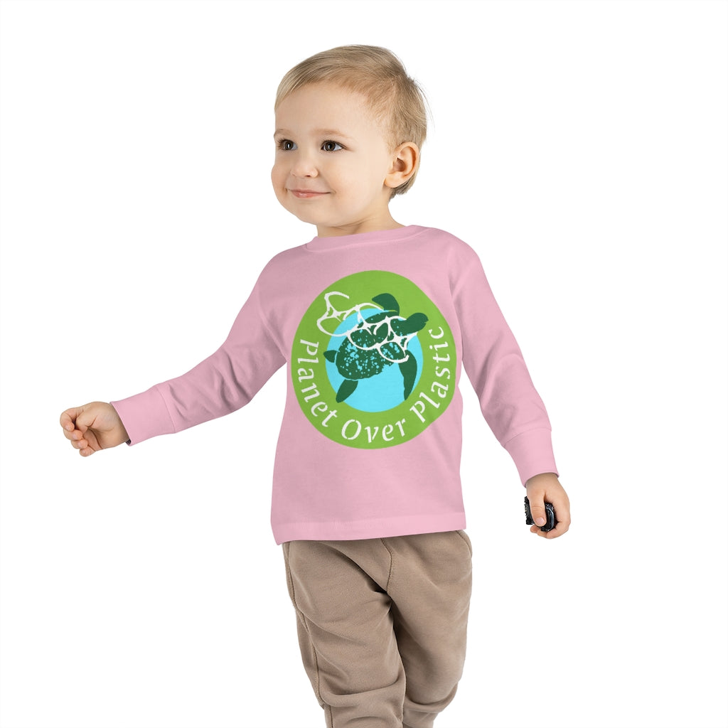 Panet Over Plastic Keep the Sea Plastic Free Toddler Long Sleeve T Shirt