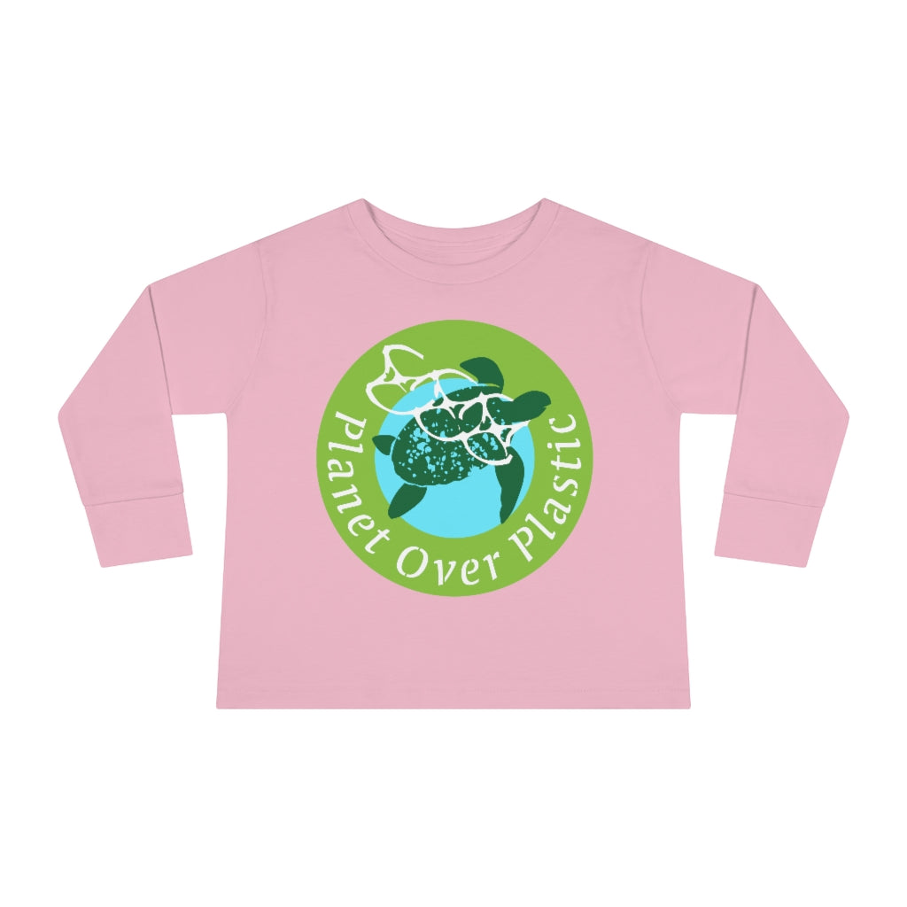 Panet Over Plastic Keep the Sea Plastic Free Toddler Long Sleeve T Shirt