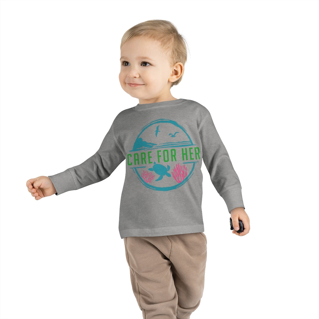 Care for Planet Earth Against Climate Change Toddler Long Sleeve T-Shirt