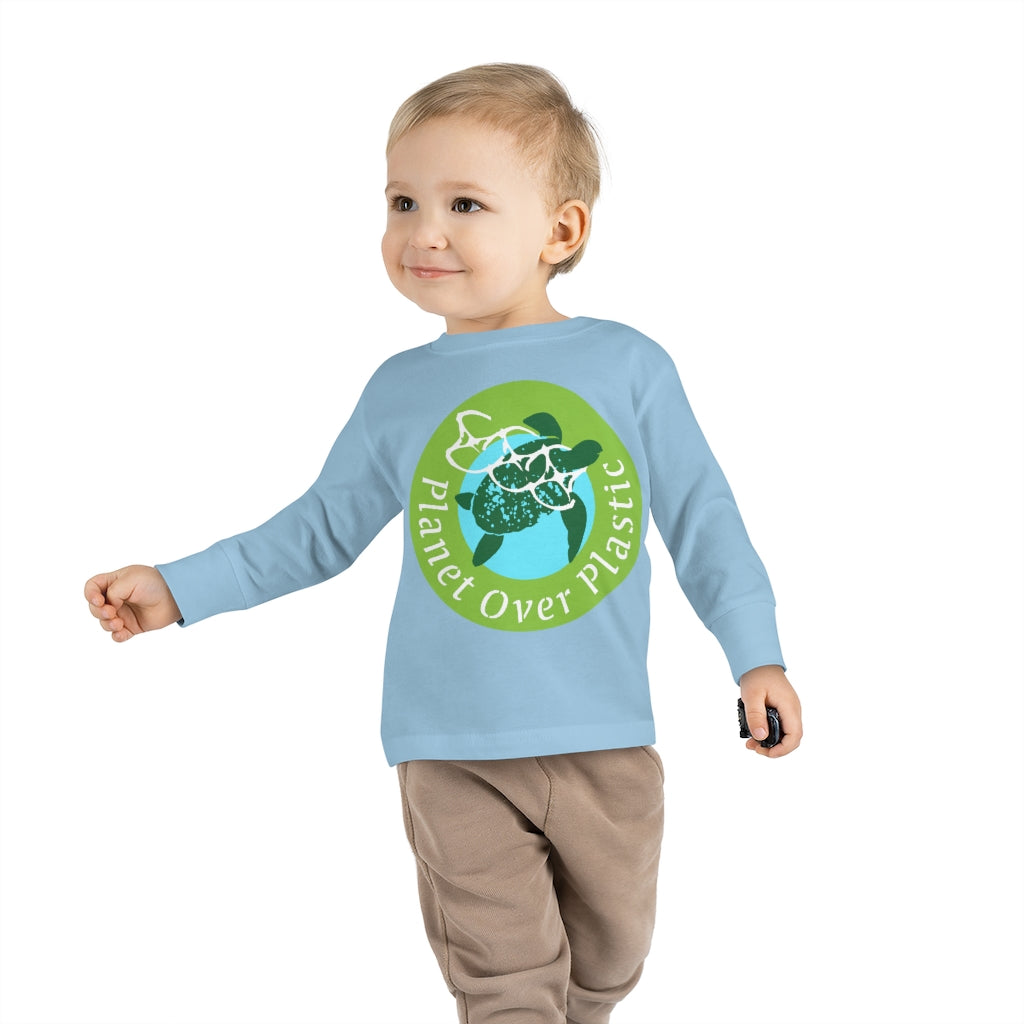 Panet Over Plastic Keep the Sea Plastic Free Toddler Long Sleeve T Shirt