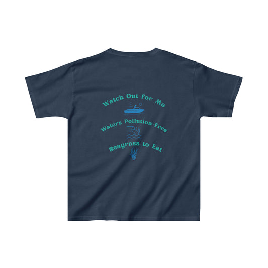 Protect the Manatees Kids Cotton Shirt