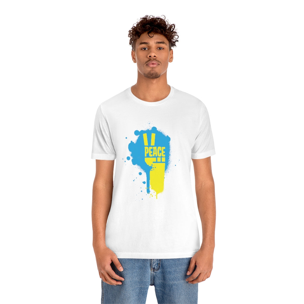 Peace for Ukraine Unisex Jersey Short Sleeve Shirt