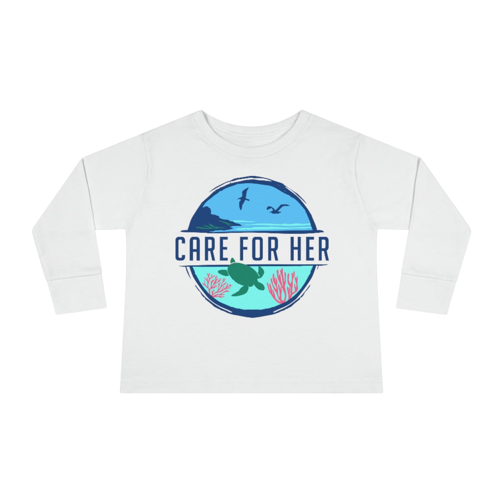 Care for Planet Earth Toddler Long Sleeve Shirt