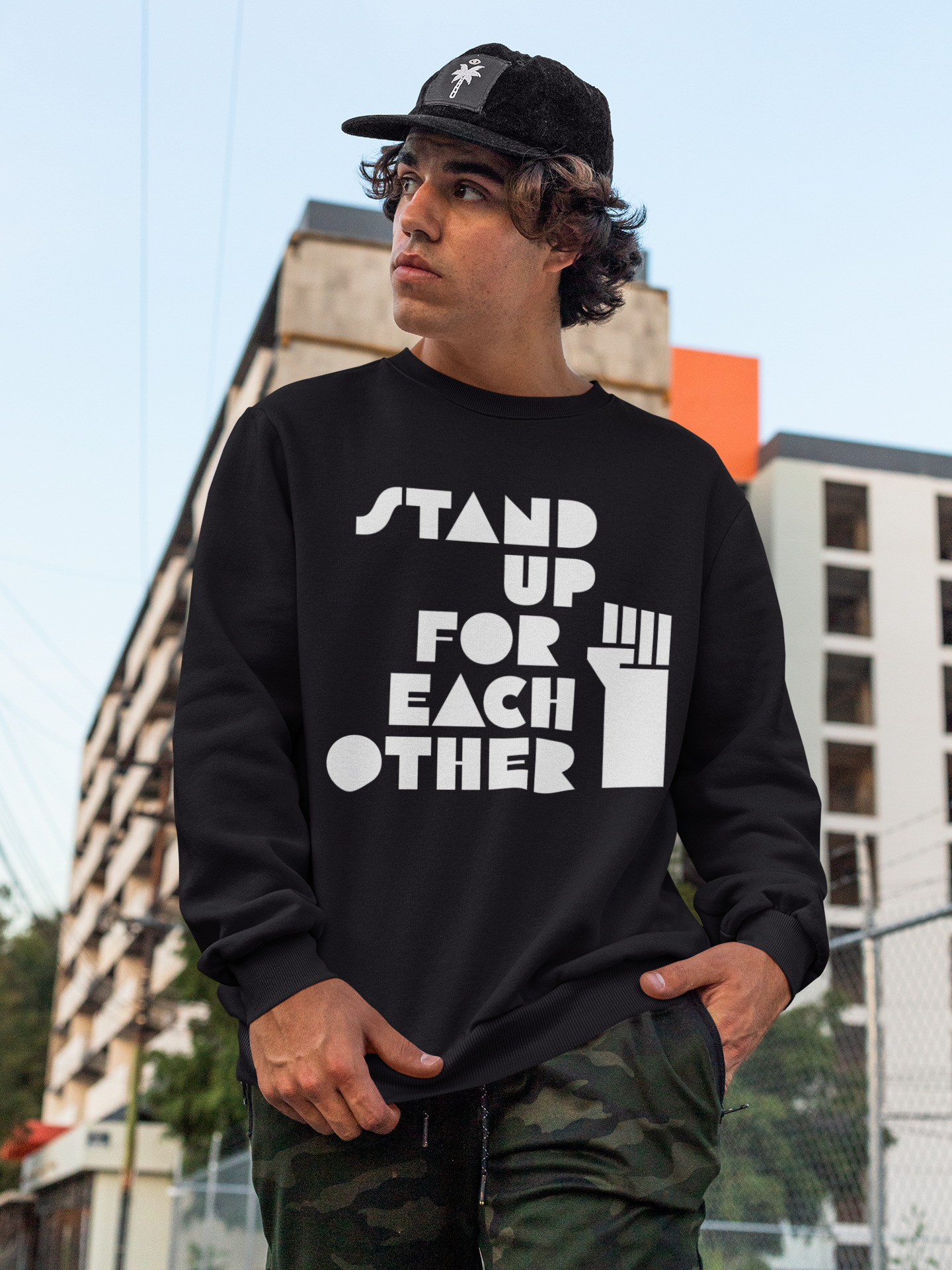 Stand Up For Each Other Social Justice Heavy Blend™ Crewneck Sweatshirt