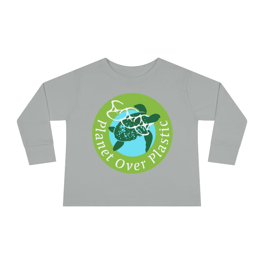 Panet Over Plastic Keep the Sea Plastic Free Toddler Long Sleeve T Shirt