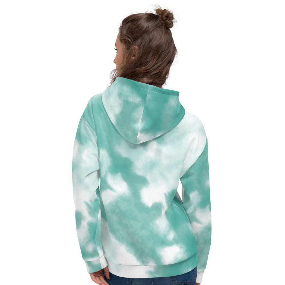 Climate Change Adult Tie-Dye Marble Hoodie