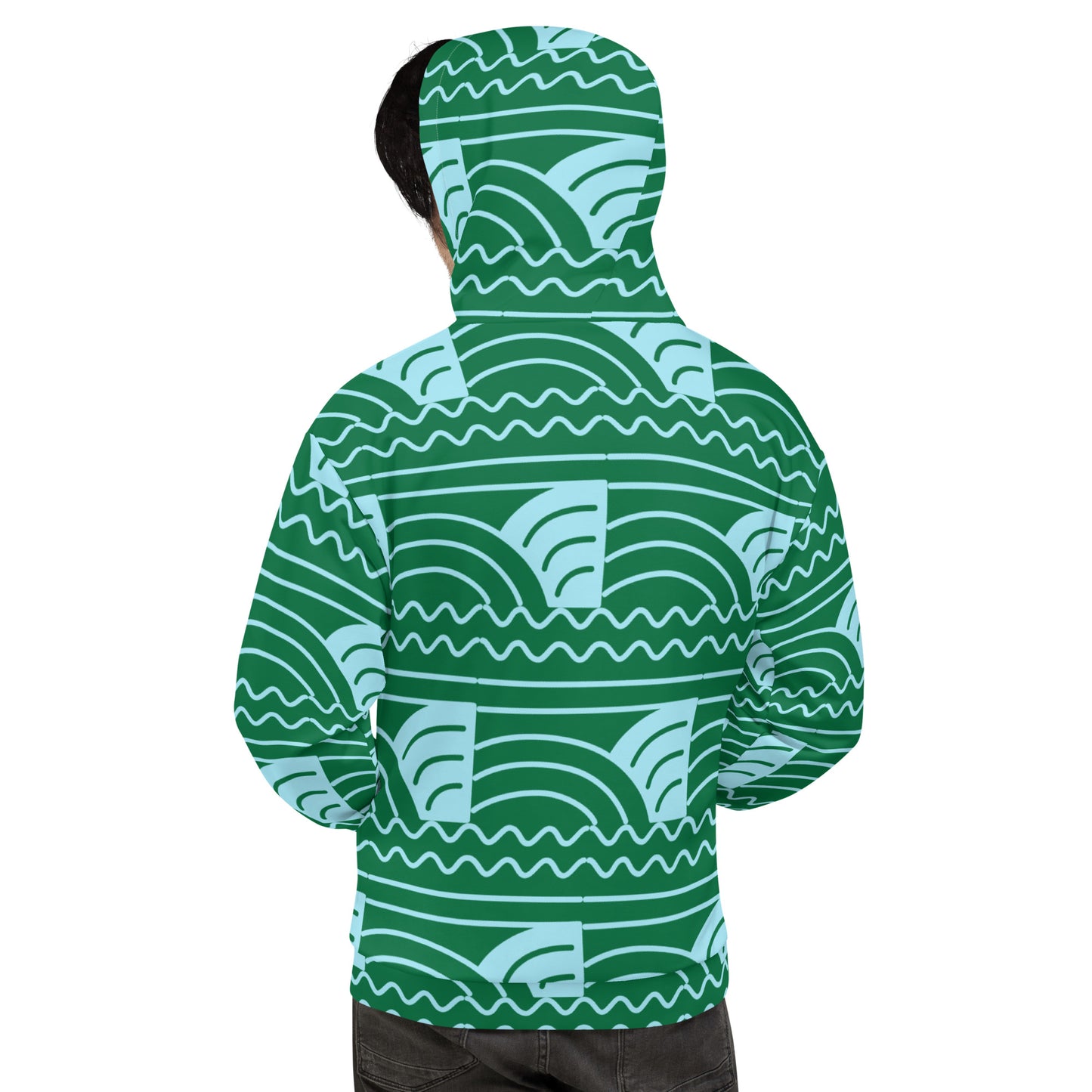 Planet Over Plastic Keep the Sea Plastic Free All Over Print Unisex Hoodie