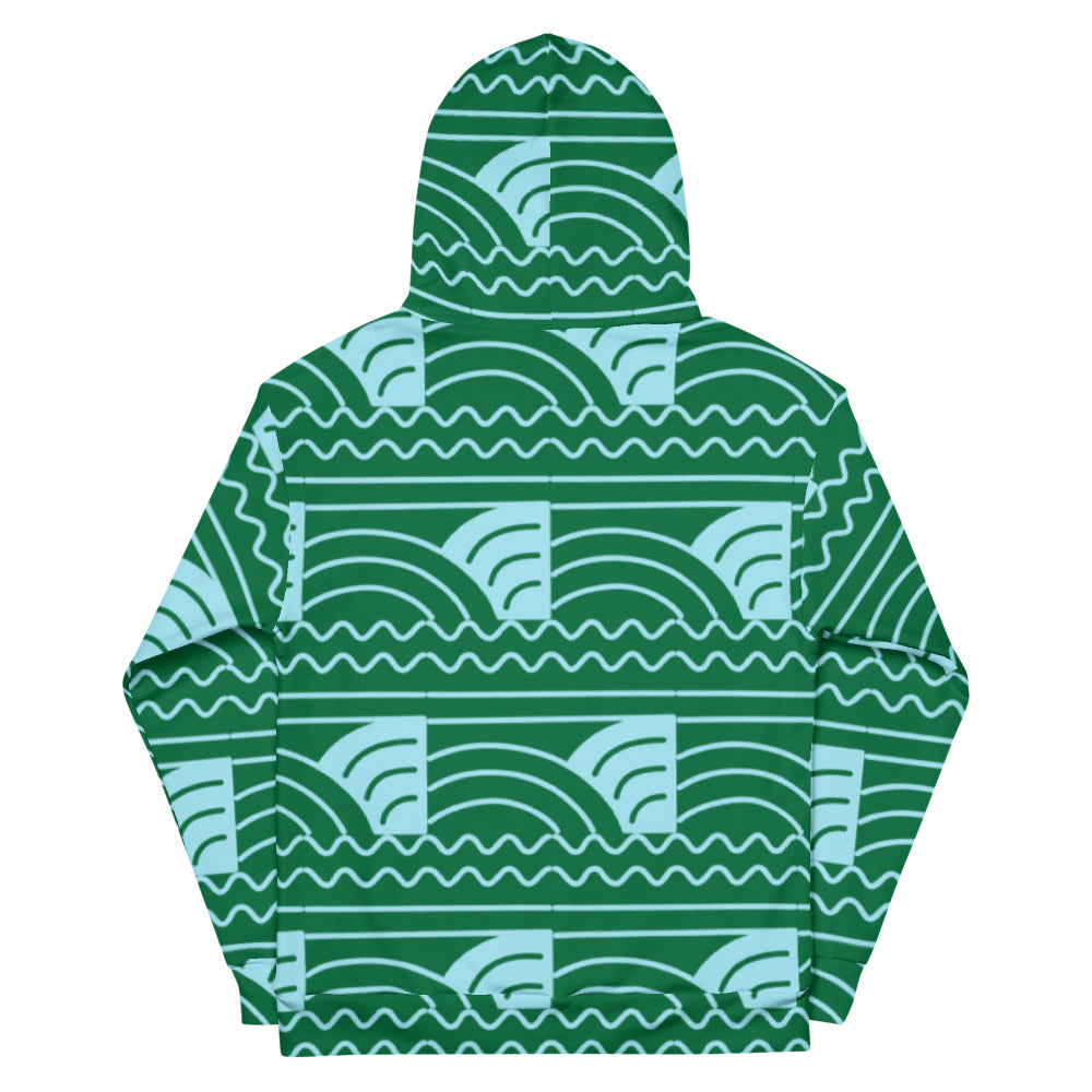 Planet Over Plastic Keep the Sea Plastic Free All Over Print Unisex Hoodie