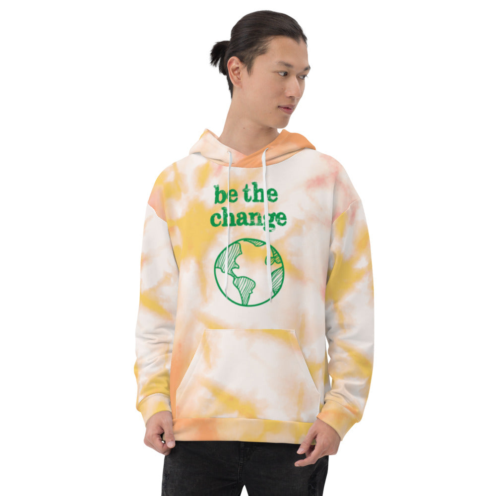 Be the Change Against Climate Change Adult Tie-Dye Hoodie