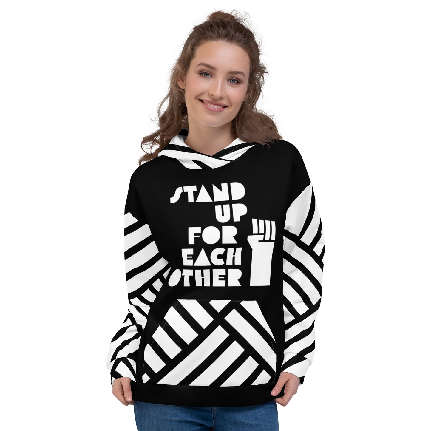Stand Up For Each Other Social Justice Adult Custom Hoodie