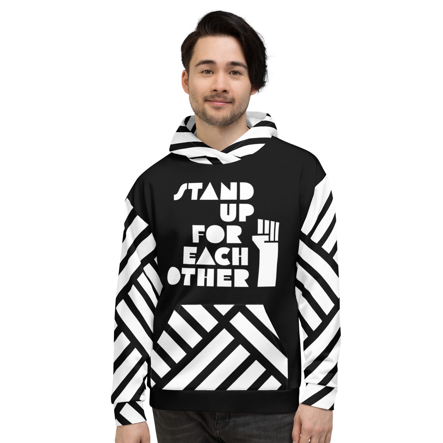 Stand Up For Each Other Social Justice Adult Custom Hoodie