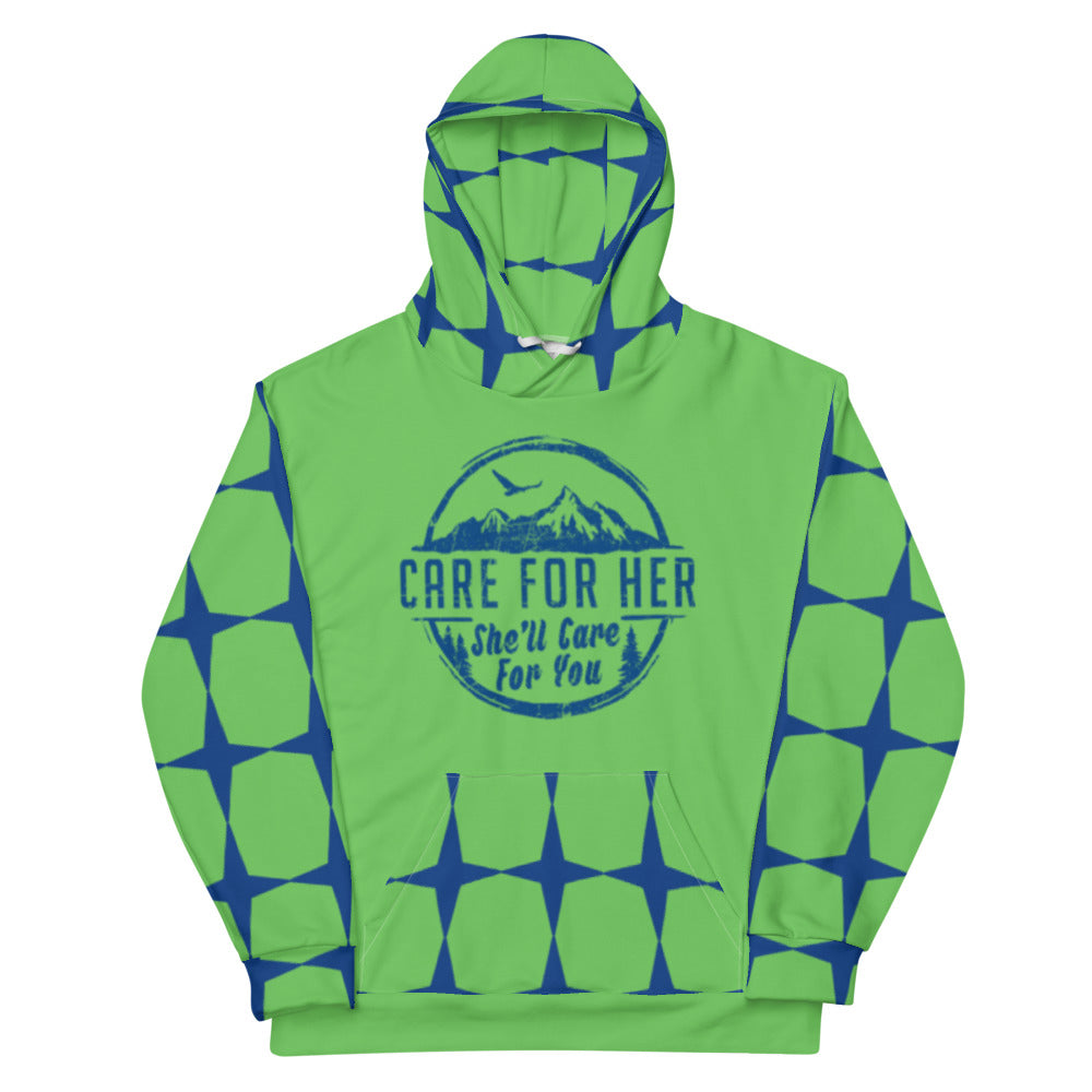 Climate Change Adult Unisex Custom All Over Print Geometric Hoodie