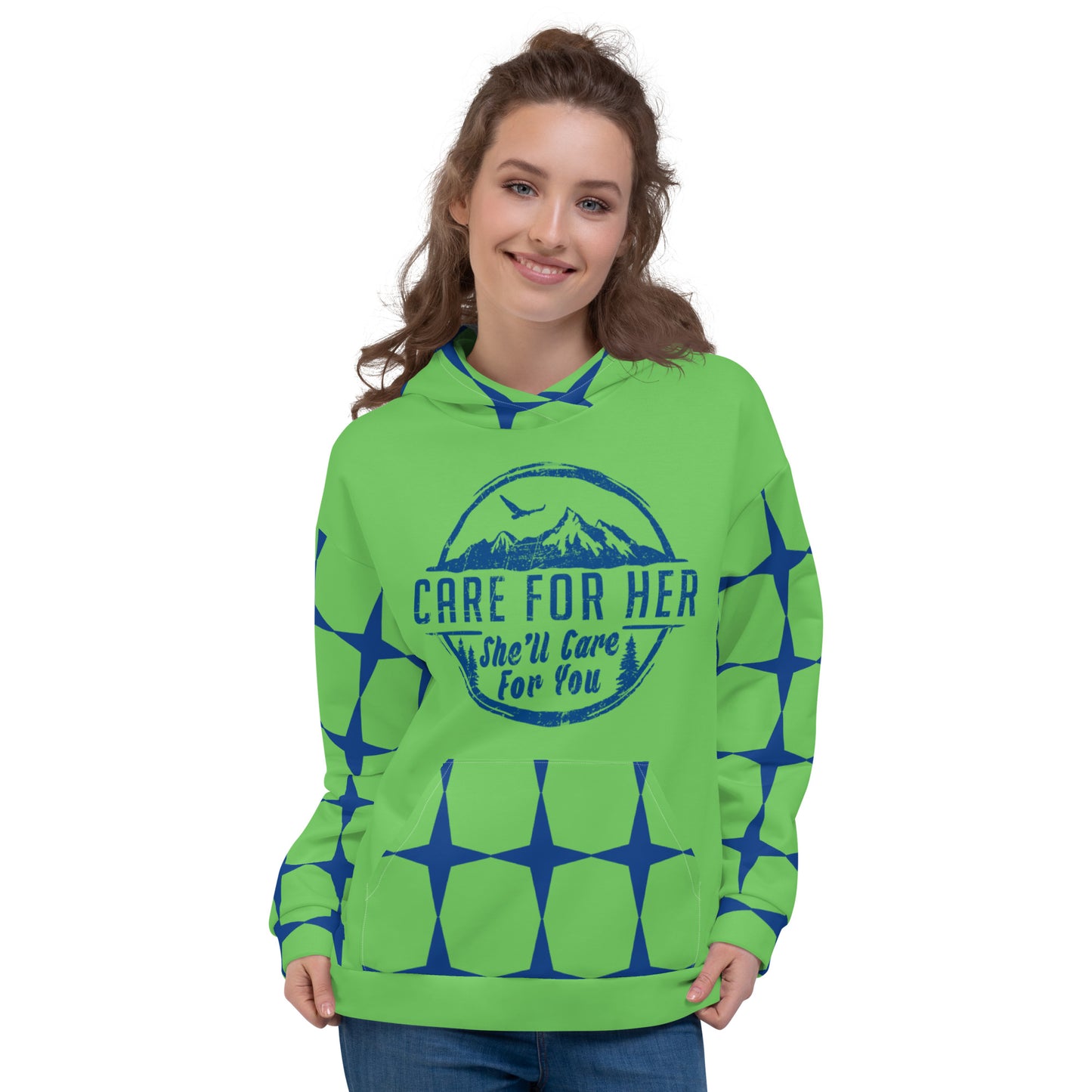 Climate Change Adult Unisex Custom All Over Print Geometric Hoodie