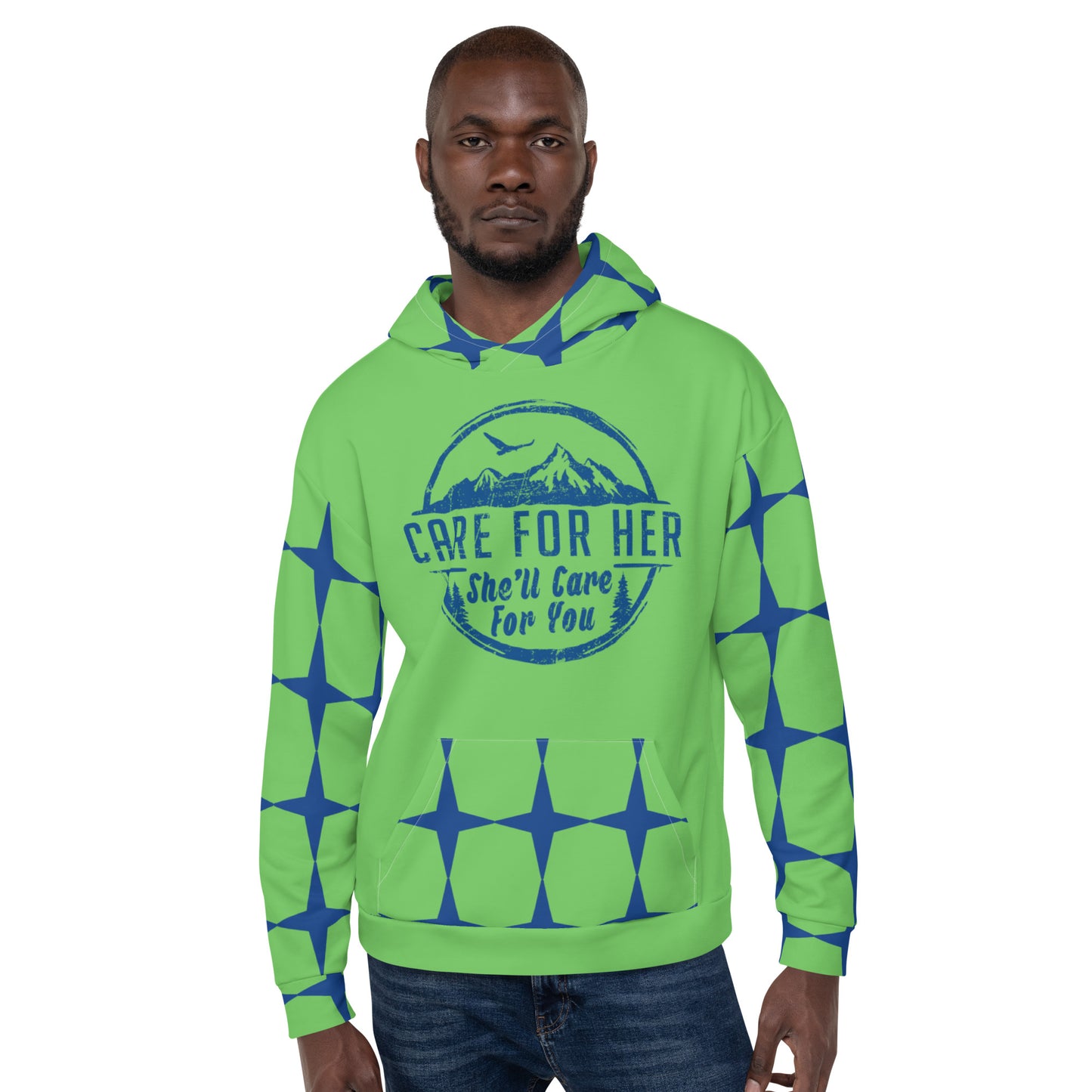 Climate Change Adult Unisex Custom All Over Print Geometric Hoodie