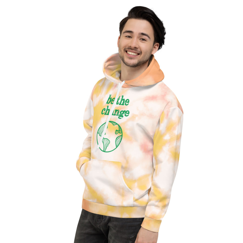 Be the Change Against Climate Change Adult Tie-Dye Hoodie