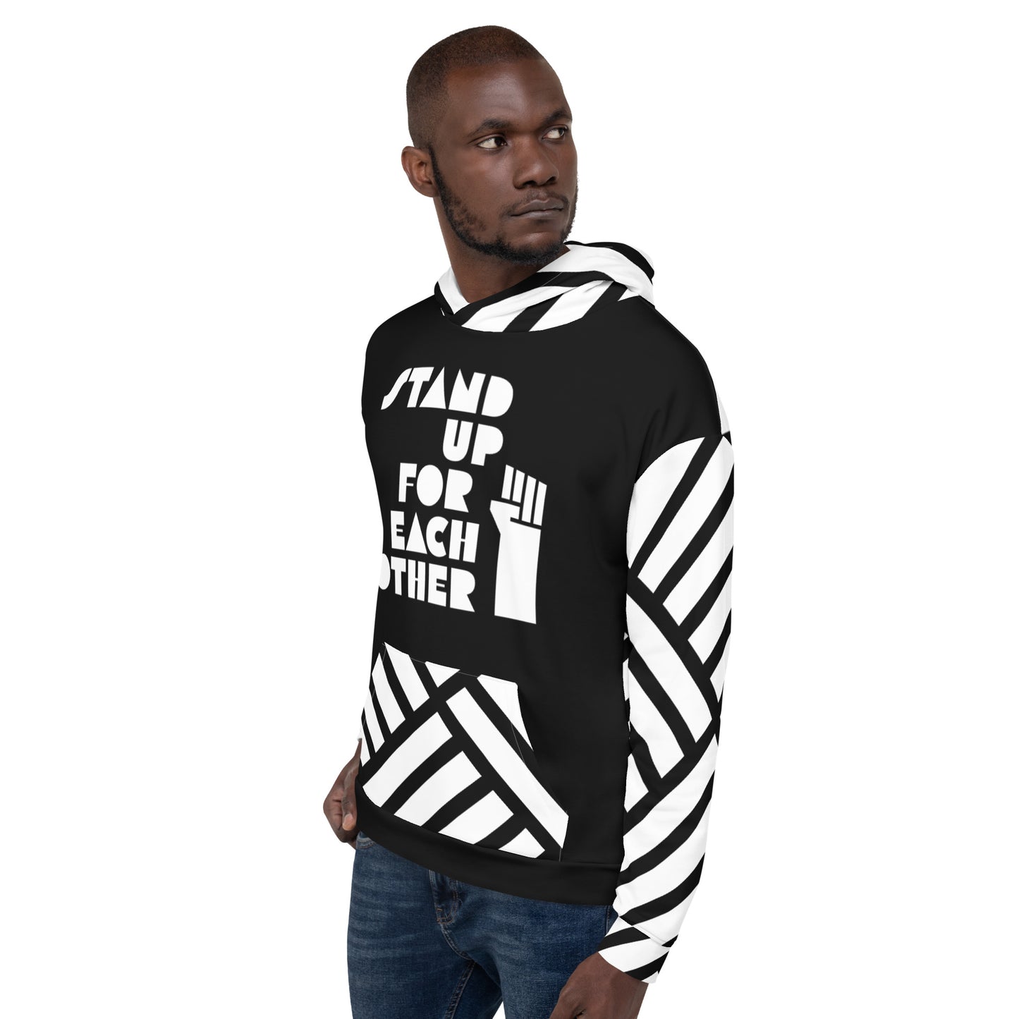 Stand Up For Each Other Social Justice Adult Custom Hoodie