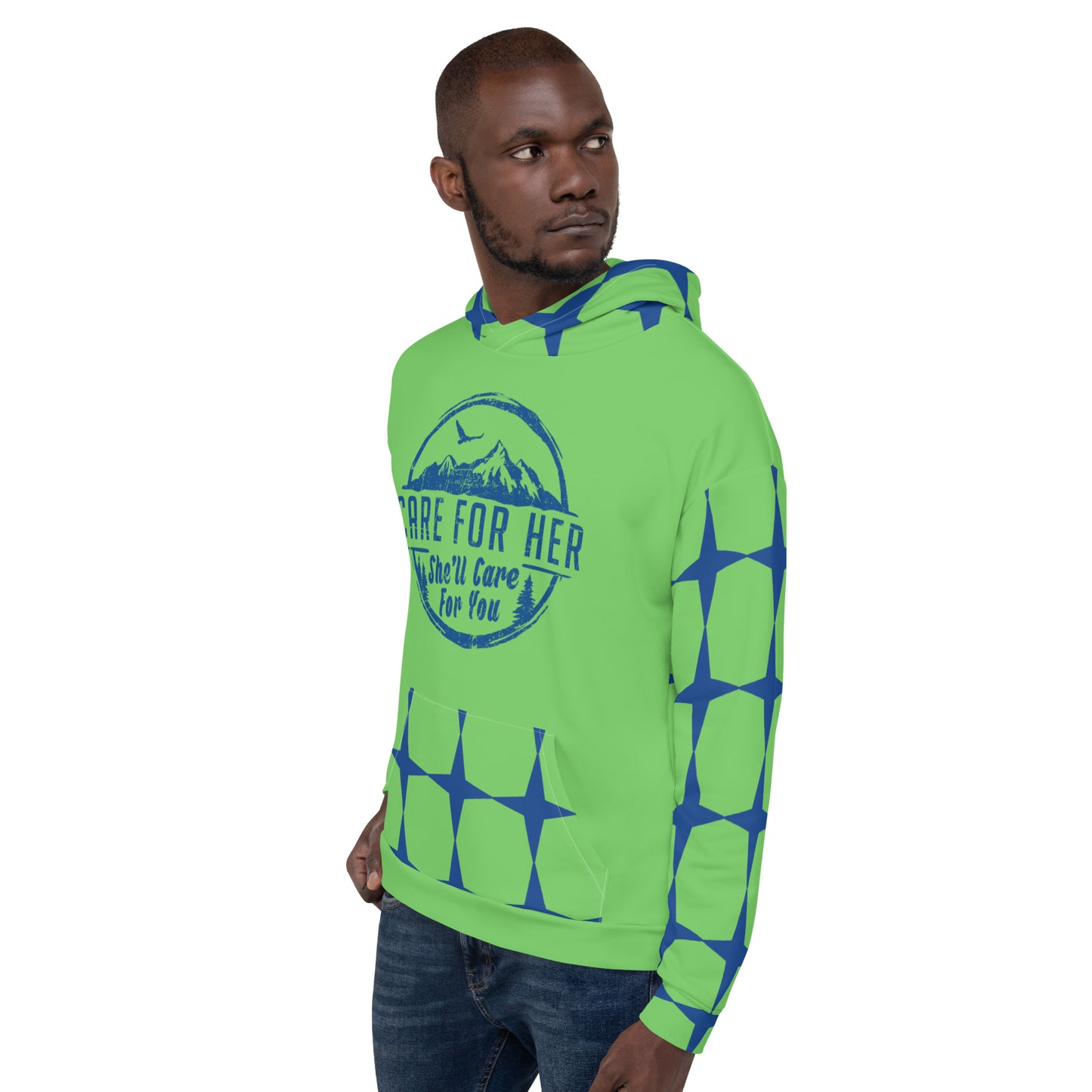 Climate Change Adult Unisex Custom All Over Print Geometric Hoodie