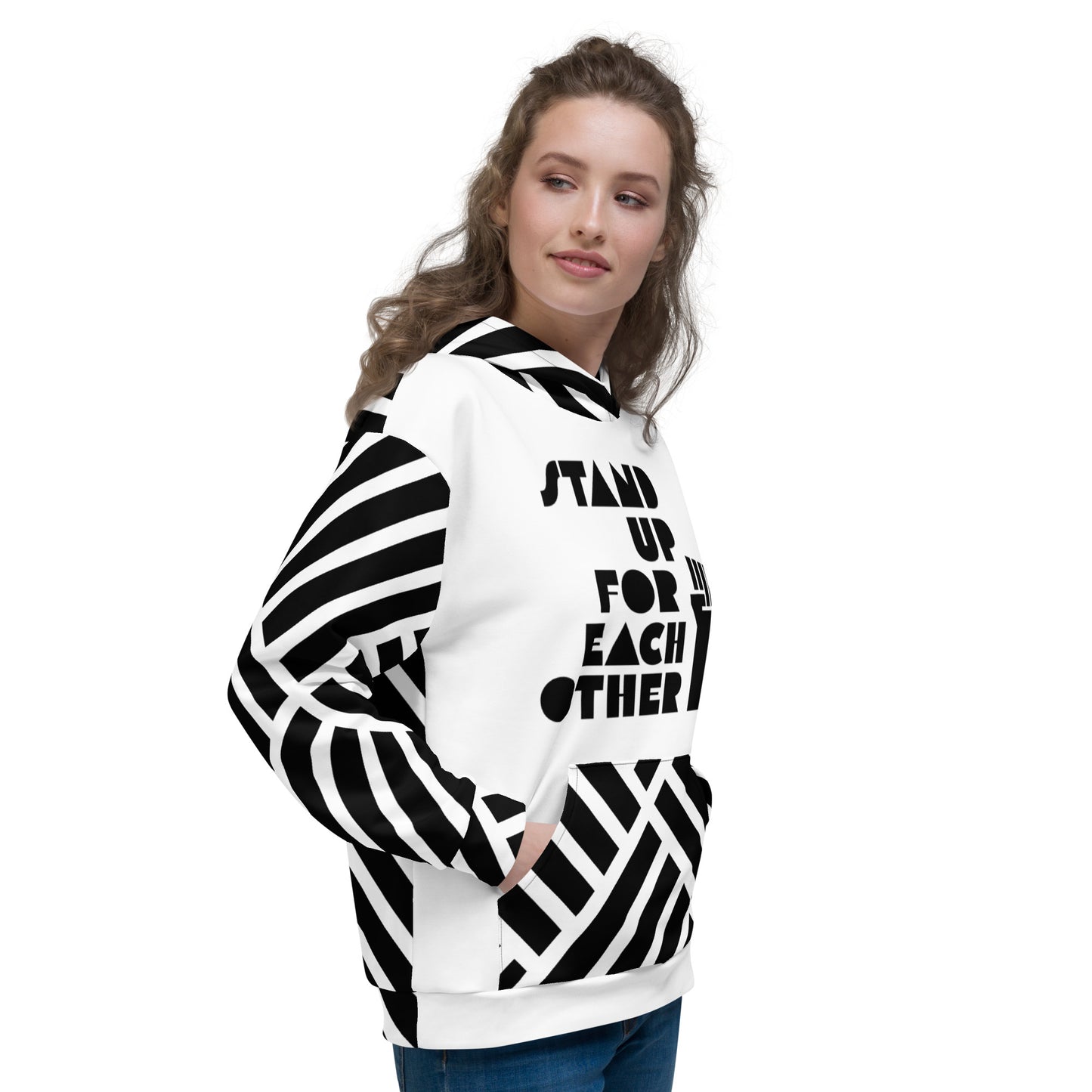 Stand Up For Each Other Social Justice Adult Custom Hoodie