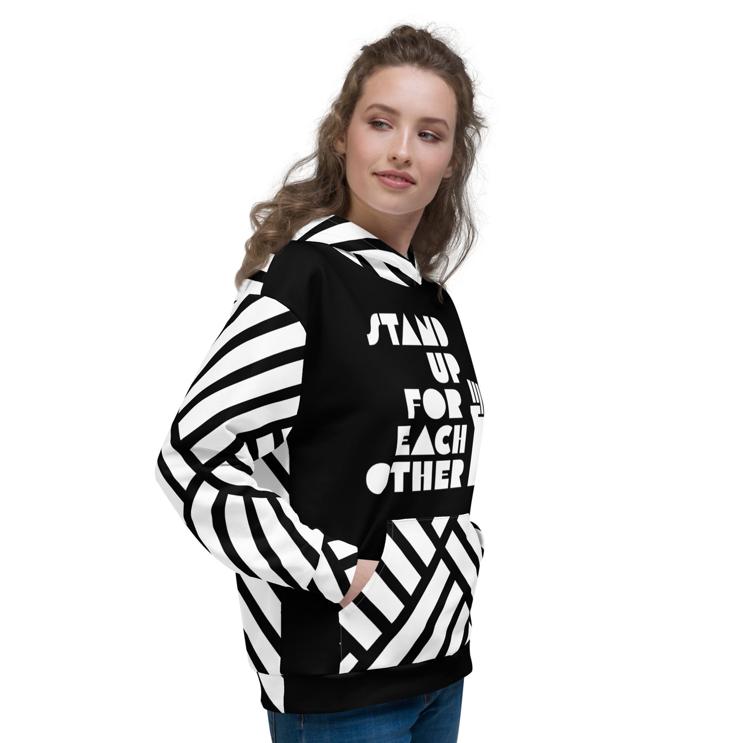 Stand Up For Each Other Social Justice Adult Custom Hoodie