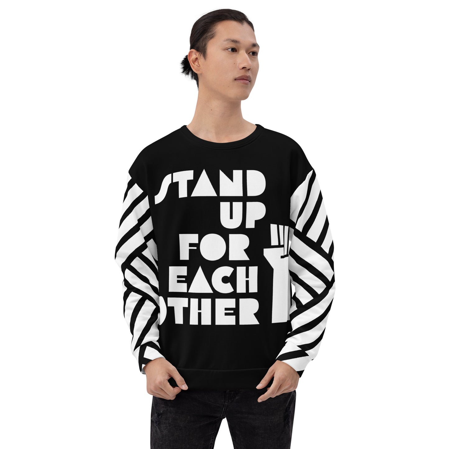 Stand Up For Each Other Social Justice Adult Custom Sweatshirt