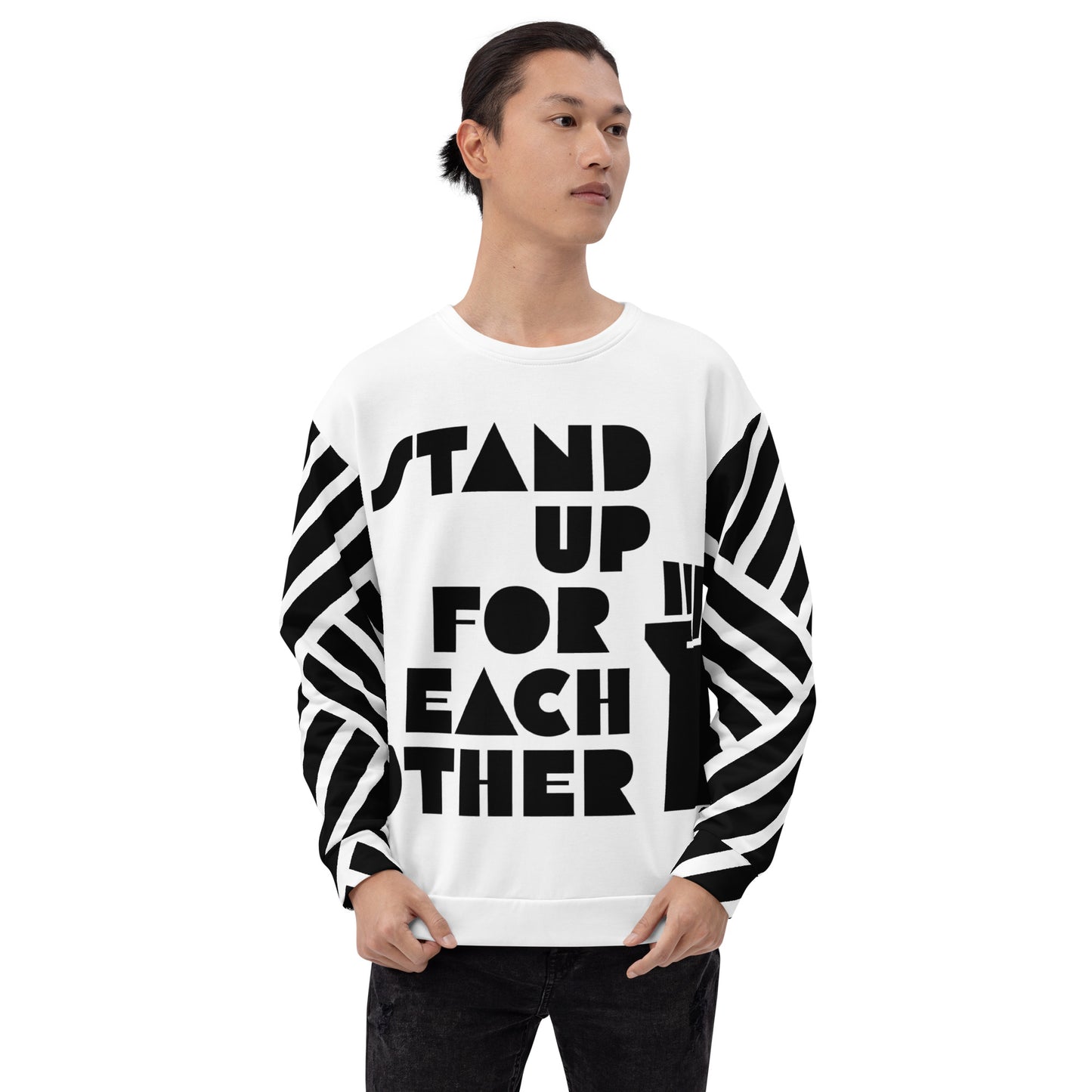 Stand Up For Each Other Social Justice Adult Custom Sweatshirt
