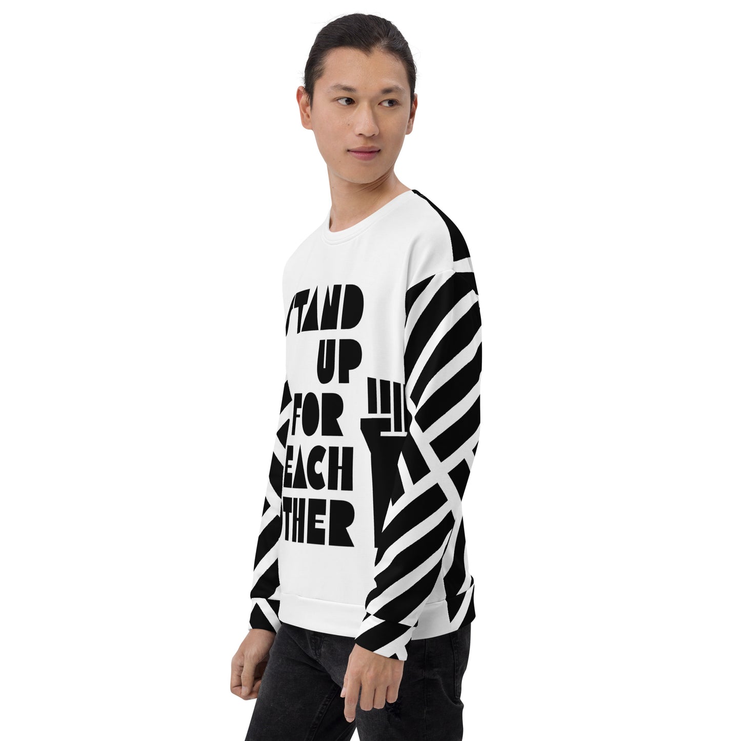 Stand Up For Each Other Social Justice Adult Custom Sweatshirt