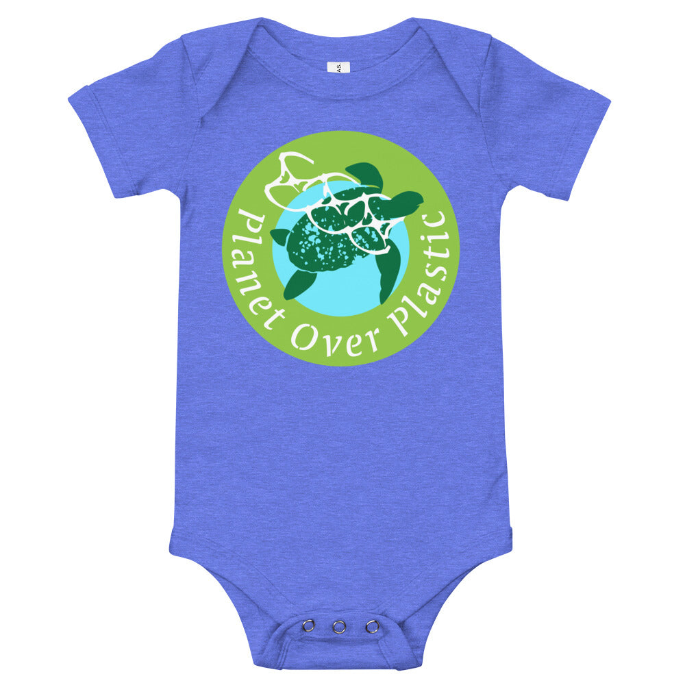 Planet Over Plastic Baby Short Sleeve One Piece