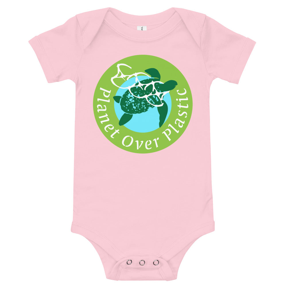 Planet Over Plastic Baby Short Sleeve One Piece