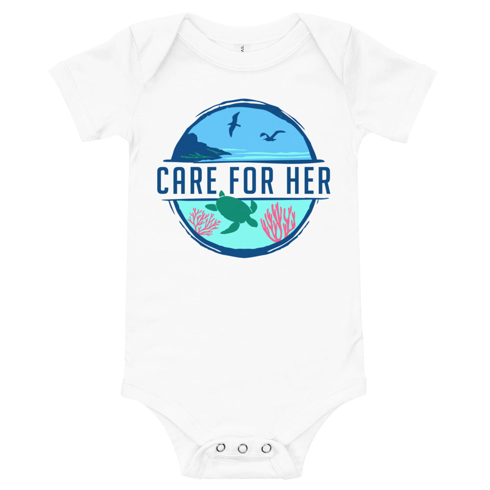 Care for Planet Earth Baby Short Sleeve One Piece