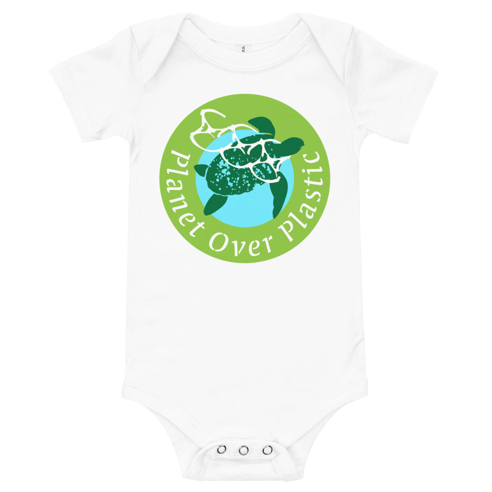 Planet Over Plastic Baby Short Sleeve One Piece