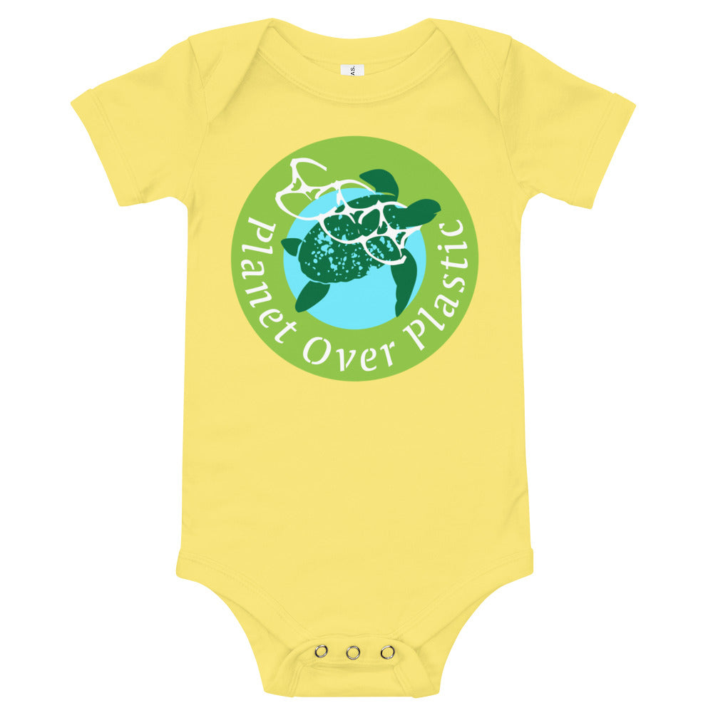 Planet Over Plastic Baby Short Sleeve One Piece