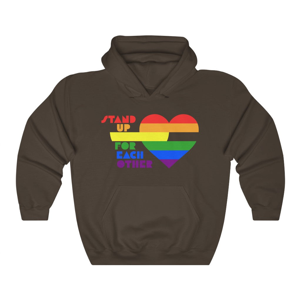 Stand Up For Each Other Pride Unisex Heavy Blend™ Hoodie